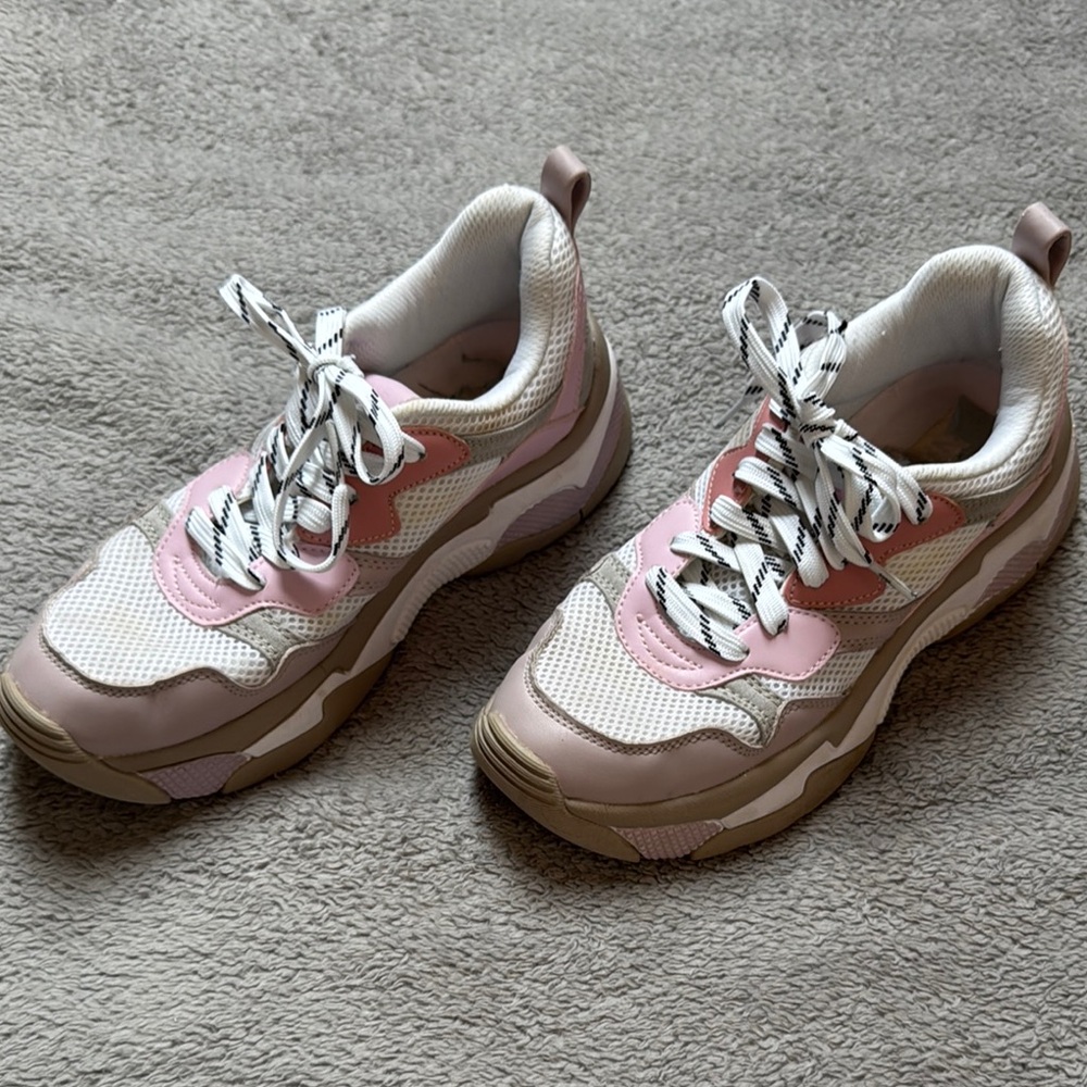 Nine West Pink and White Women's Sneakers